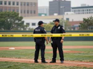 Police officers at a crime scene in Ahwatukee