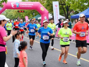Participants in the Run to Fight Children's Cancer event in Phoenix.