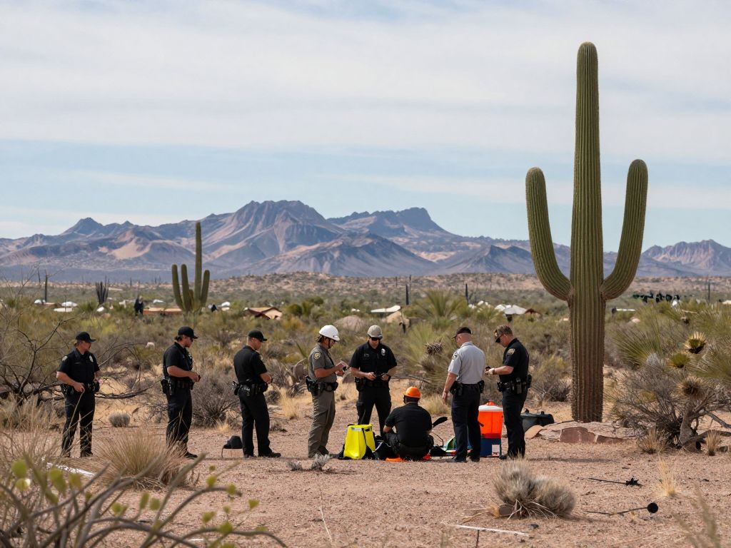 Search effort scene in Globe, Arizona for missing woman Isabella Comas