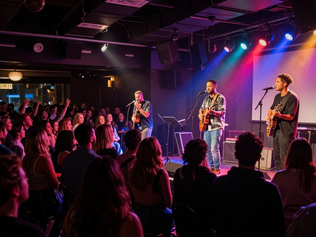 Audience enjoying live music at Last Exit Live in Phoenix