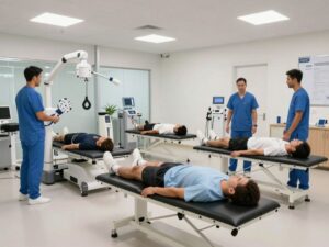 Exterior view of the new sports medicine center under construction in Scottsdale