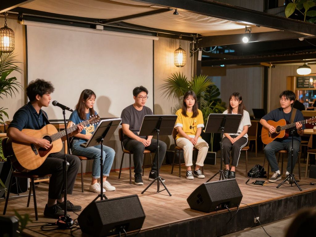 Live music event hosting Stanley Serrano at The Hermosa Inn