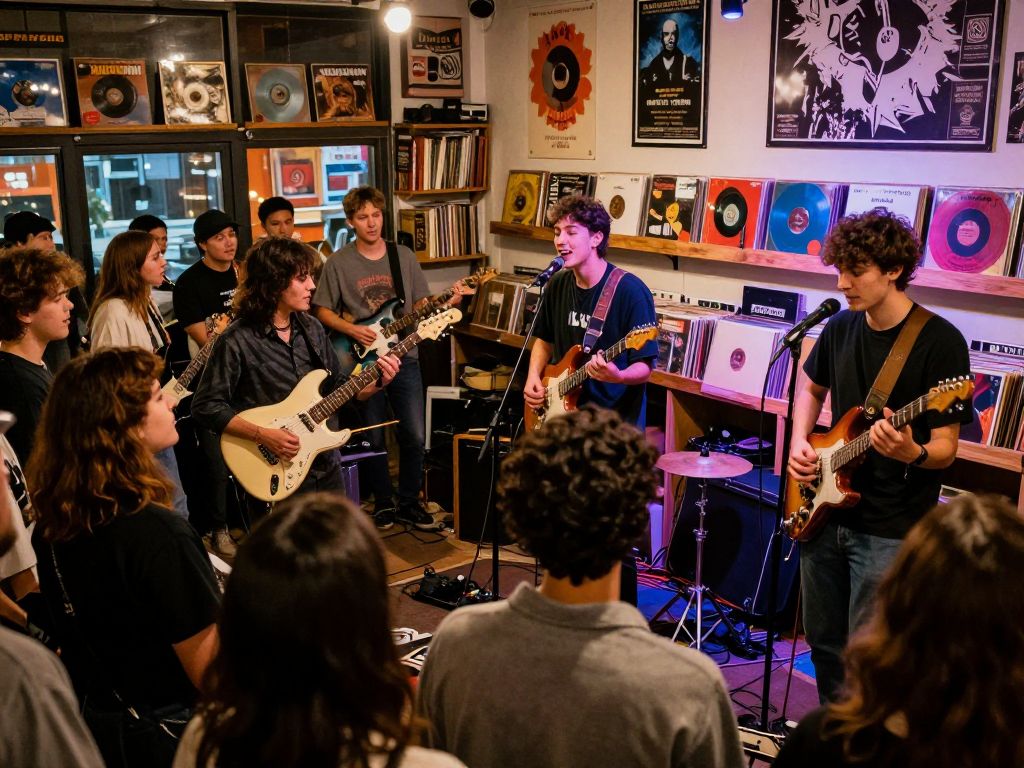 Crowd enjoying The Format concert in Phoenix
