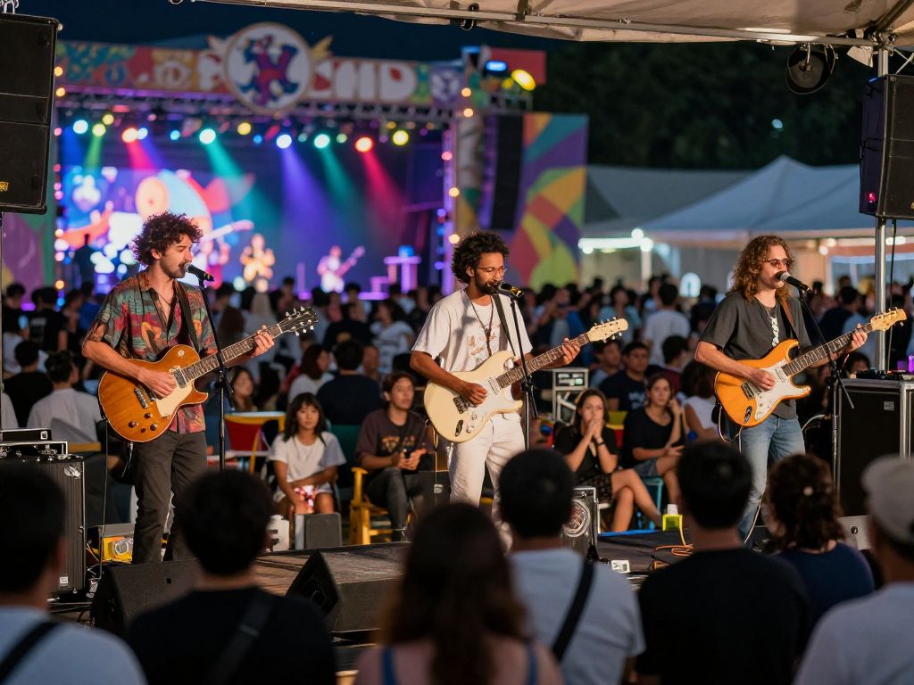 Musicians performing at The IRIE Way Out Release Party in Phoenix.