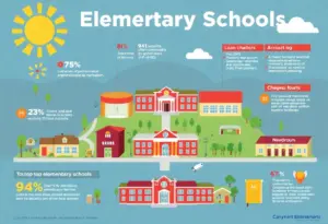 Infographic of top-ranked elementary schools in Phoenix, AZ