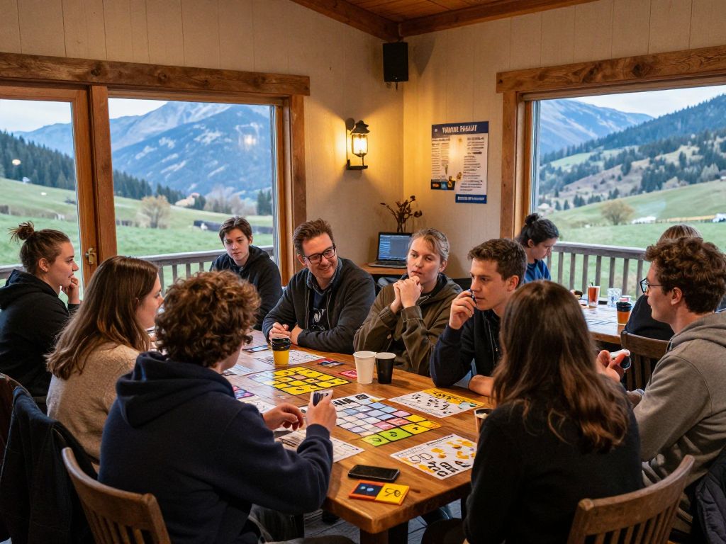 Participants enjoying Trivia Night at Arizona Snowbowl