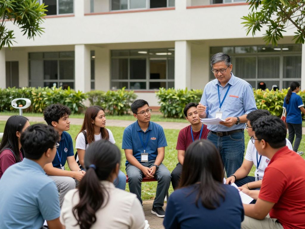 Community members engaging with university extension programs