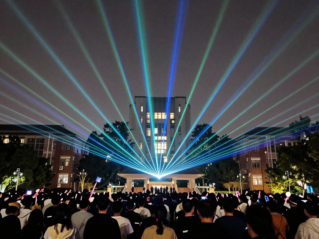 Laser show at the University of Arizona