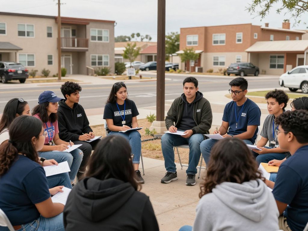 Students from University of Arizona conducting research on housing challenges in Pima County.