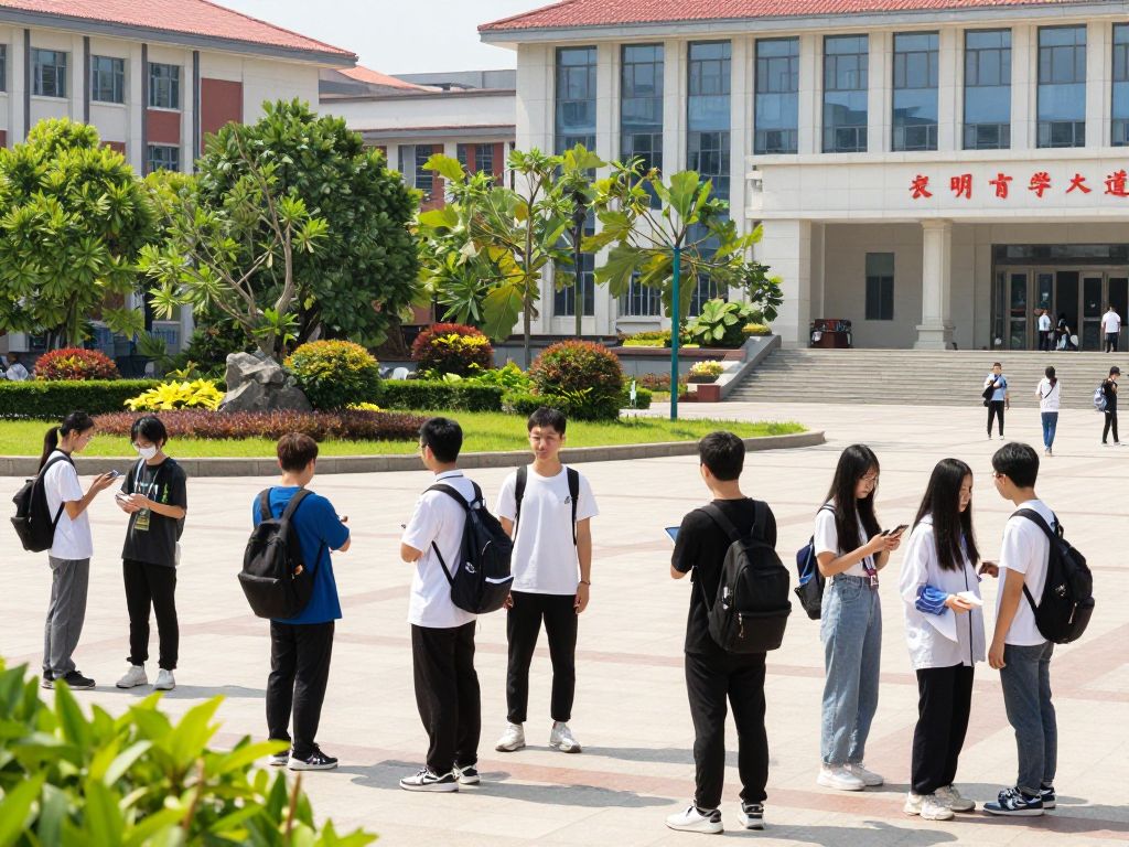 Campus life at the University of Arizona with students engaging in activities