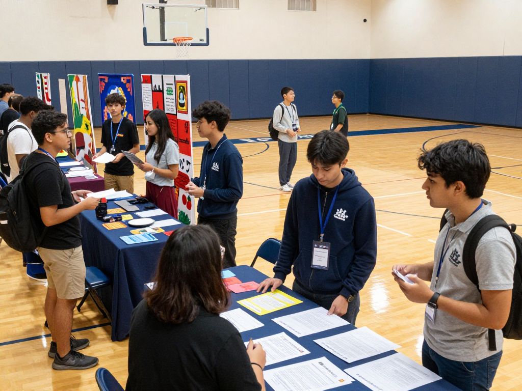 University students at the Study Abroad Fair