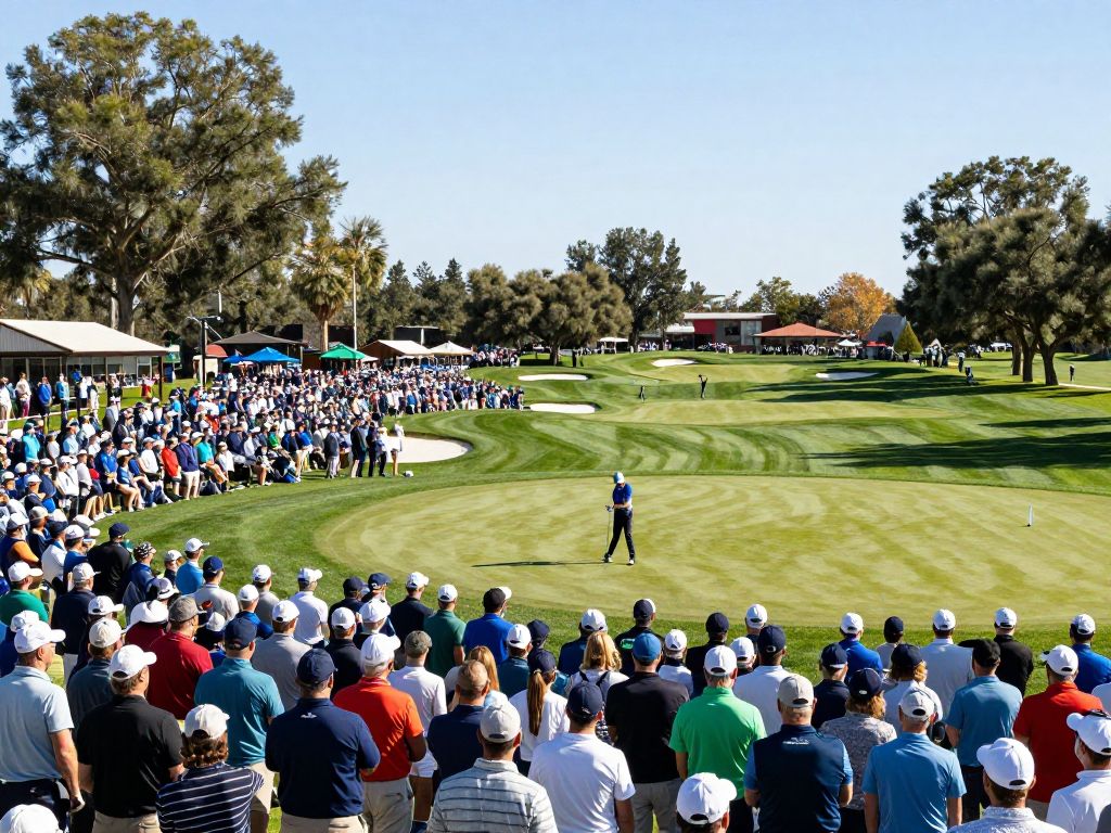 Crowd at the 16th hole of the WM Phoenix Open