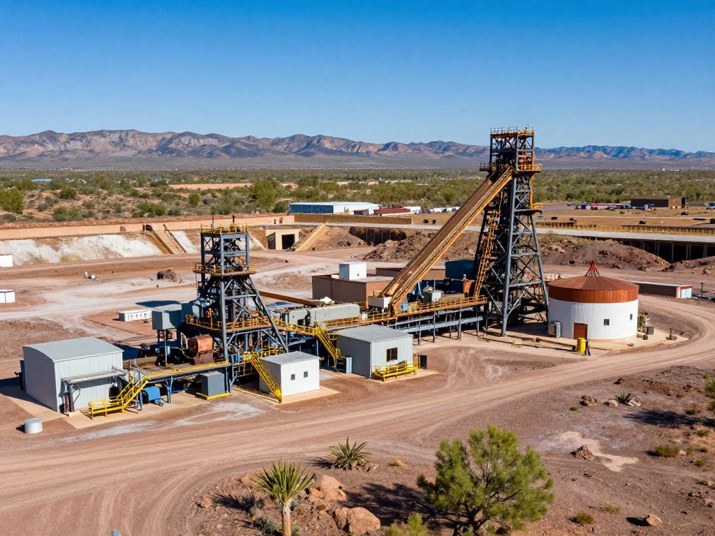 Copper mining operations in Arizona showcasing modern technology and sustainable practices.