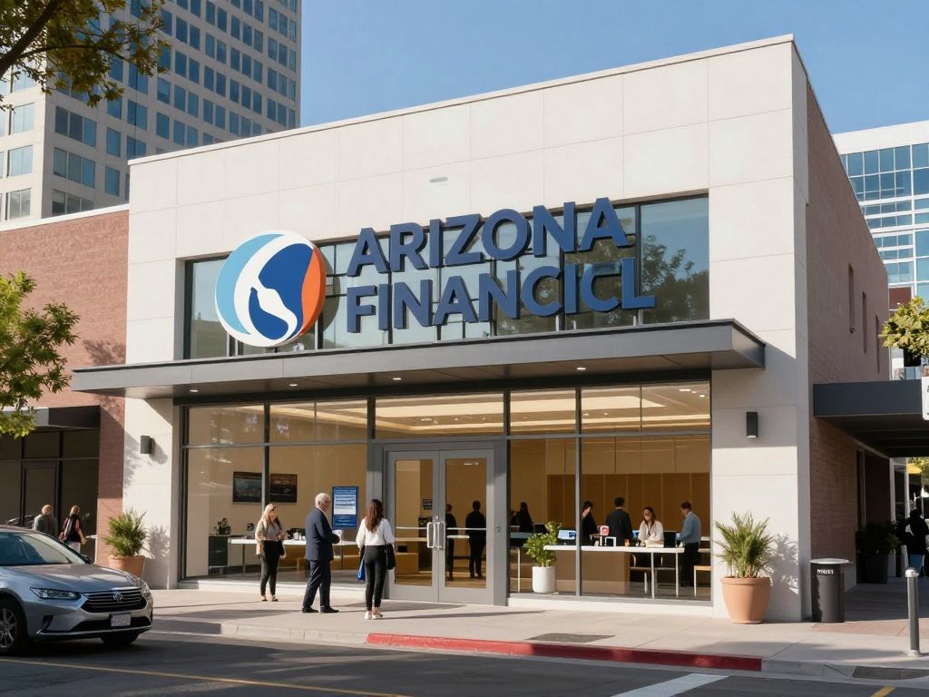 Exterior of Arizona Financial's new flagship branch in Phoenix