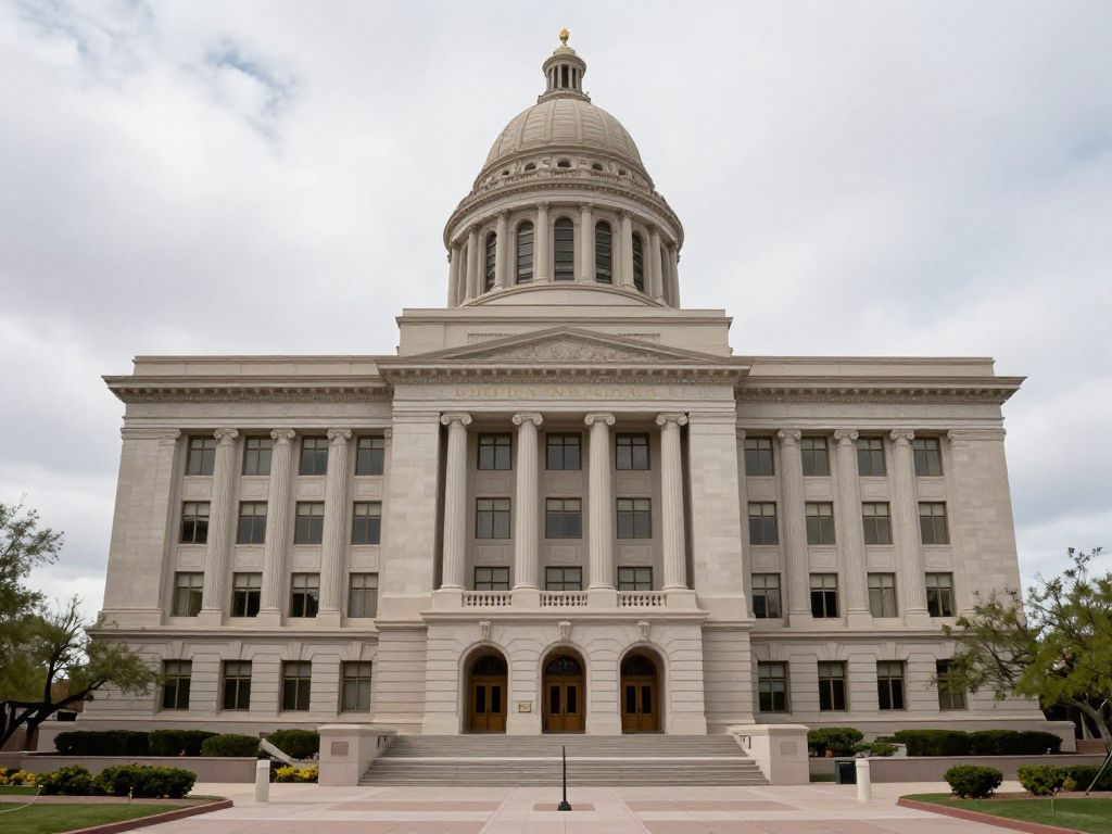 Exterior of the Arizona Legislature building in Phoenix, Arizona, a setting for recent legislative advancements.
