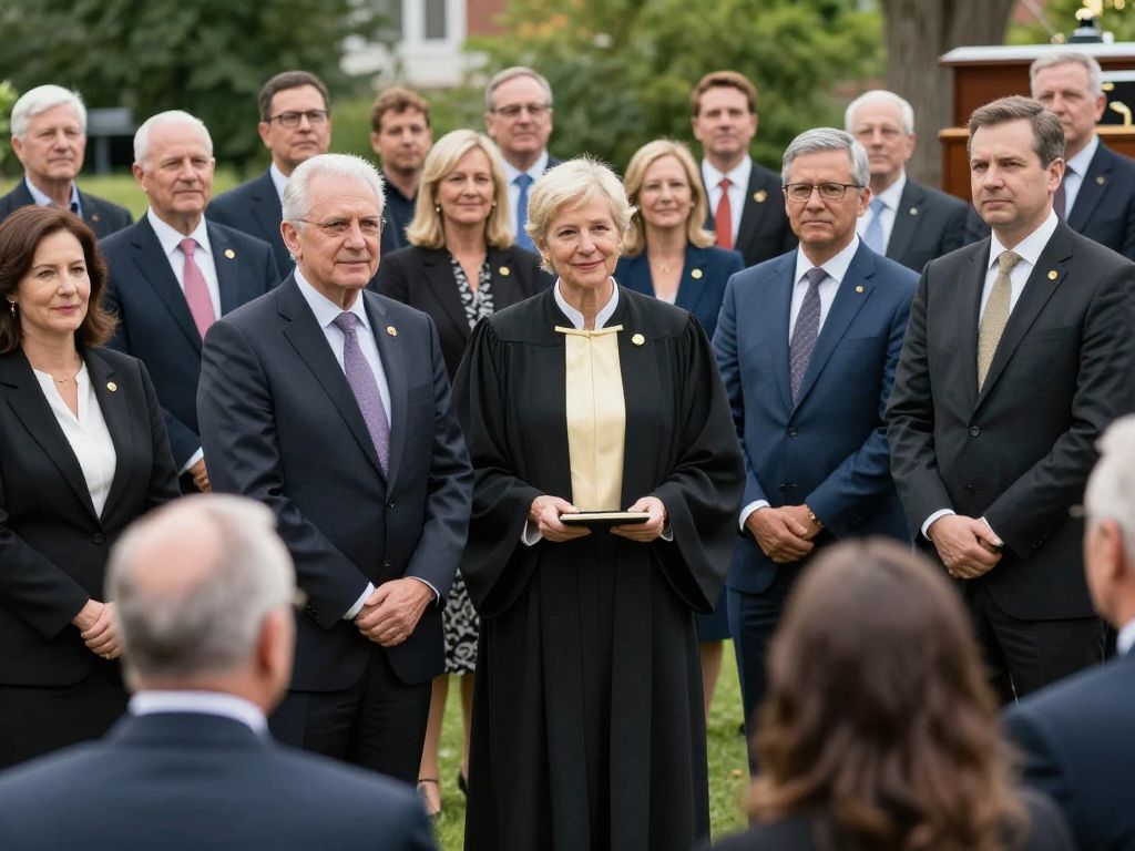 Legal professionals participating in the Arizona Rule of Law Day ceremonies
