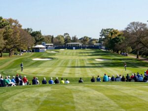 A beautiful golf course scene during the Augusta National Women’s Amateur tournament.