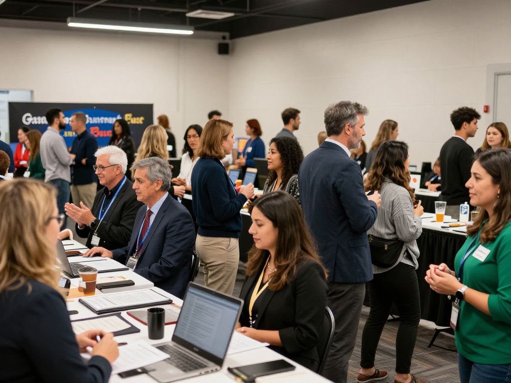 Networking event at the Black Chamber of Arizona Business Series.