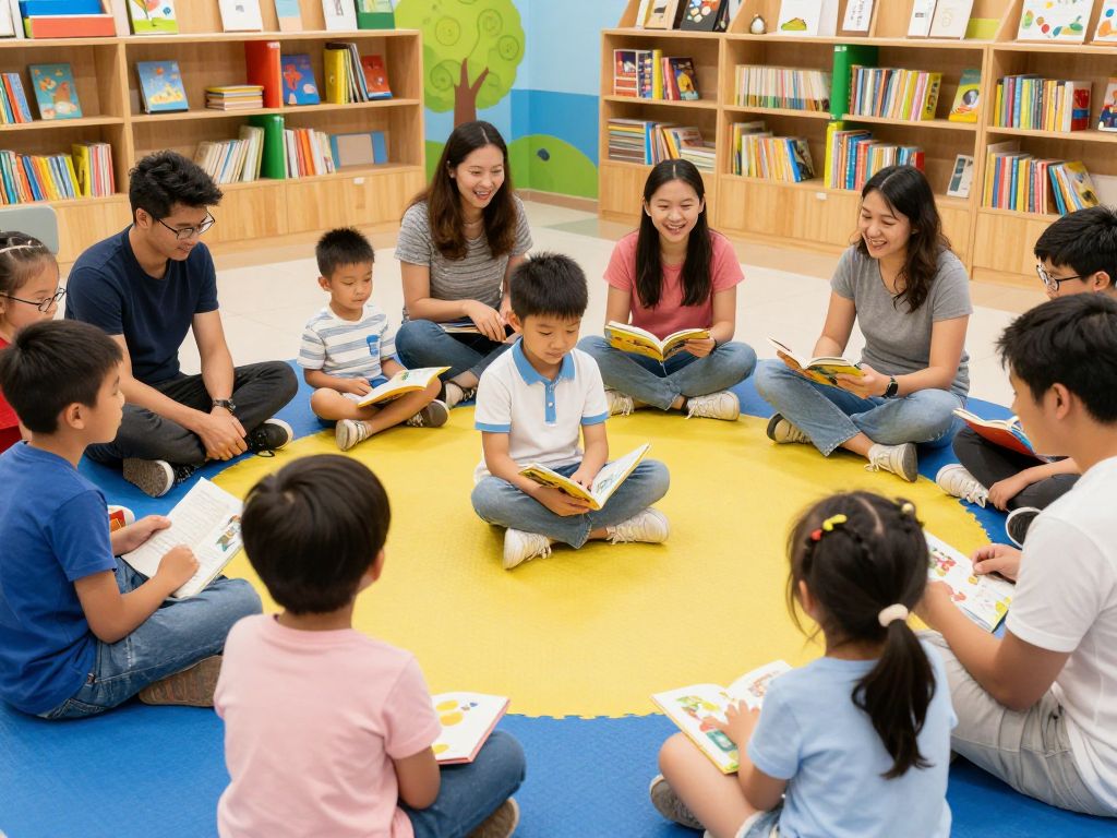 Families enjoying storytelling sessions during Black Children's Book Week in Phoenix