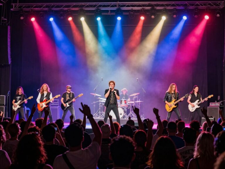 Crowd enjoying Brit Floyd tribute concert at Arizona Financial Theatre
