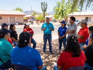 Citizens participating in a community event in Arizona