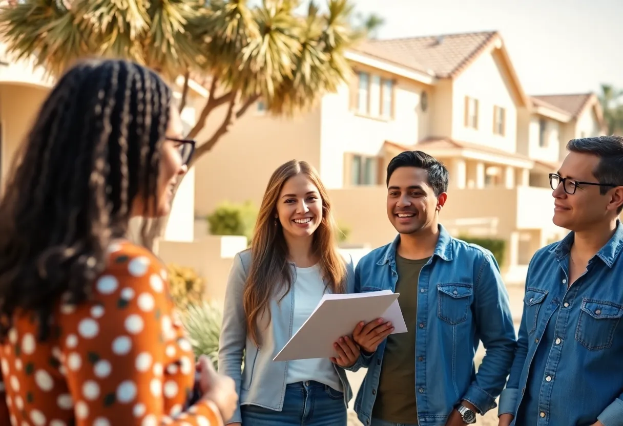 A group of first-time homebuyers exploring mortgage options in Phoenix, AZ.