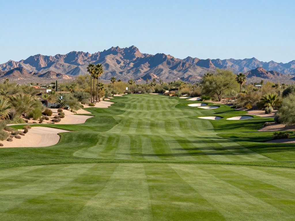 Beautiful view of Foothills Golf Club in Phoenix, Arizona