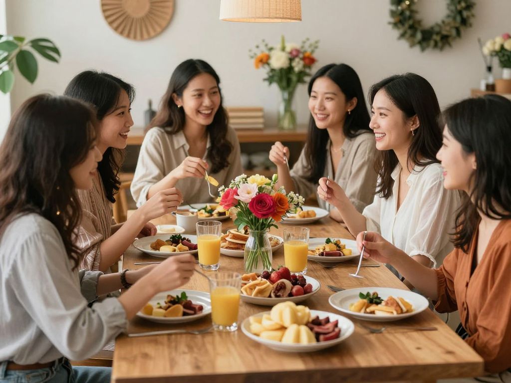 Women celebrating Galentine's Day with brunch and friendship in Arizona