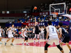 GCU basketball players in action on the court