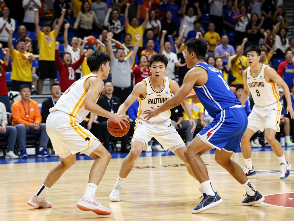 Celebration moment during a Grand Canyon University men's basketball game.