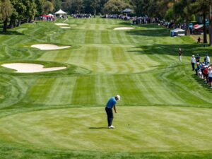 Chris Gotterup celebrating victory at the Phoenix Open