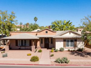 A distinctive and beautifully preserved historic home in Phoenix, Arizona.