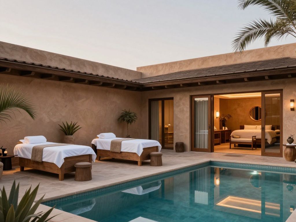 Newly transformed spa at JW Marriott Scottsdale with Arizona desert ambiance and wellness facilities.