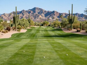 View of a golf course in Scottsdale, Arizona