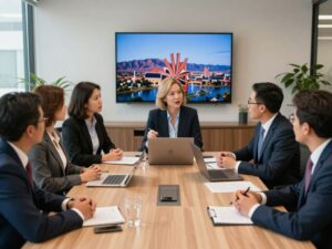 Diverse legal professionals collaborating in Arizona office