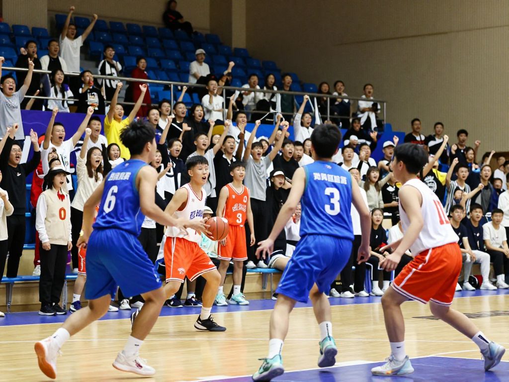 High school basketball players competing during the McDonald's All-American Game