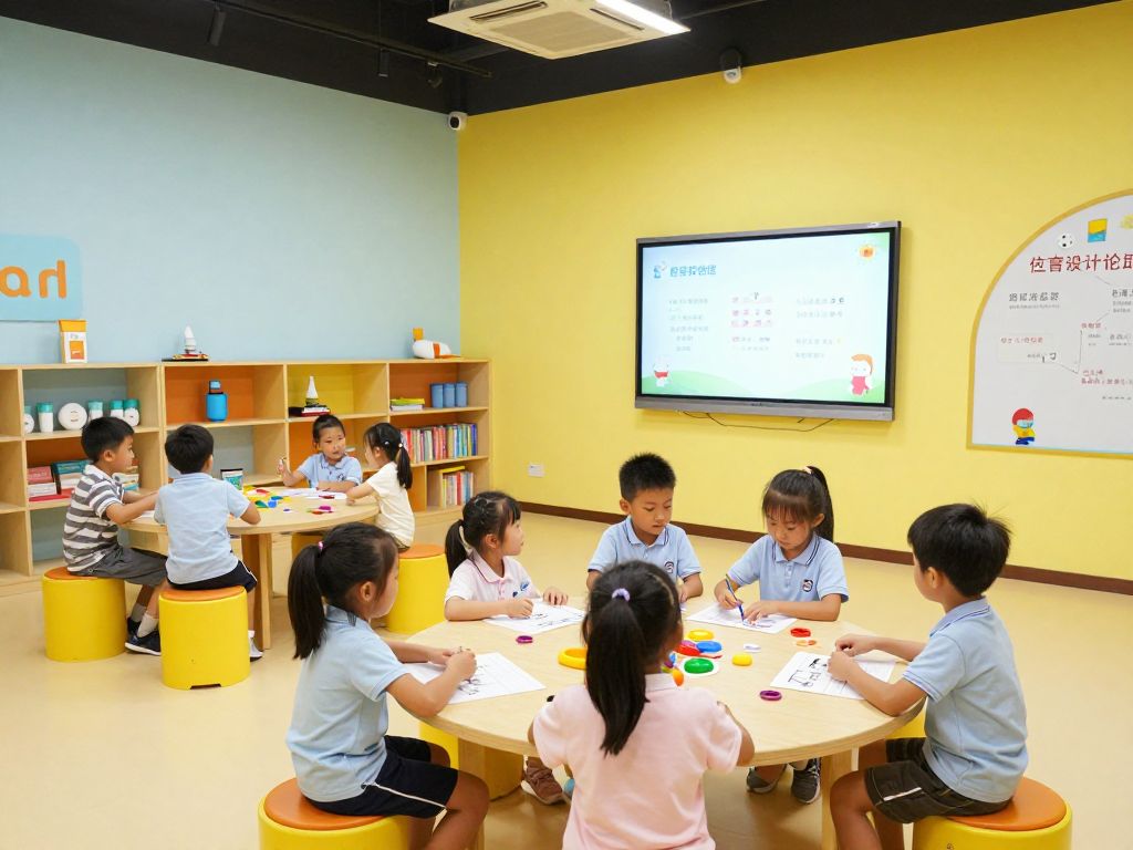 Children engaging in oral health activities at the museum