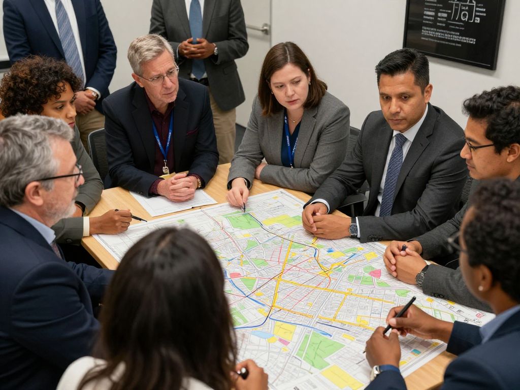 Community members discussing public safety strategies in Phoenix.