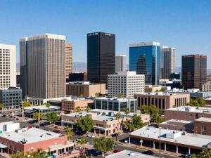 Phoenix cityscape showcasing economic growth and innovation