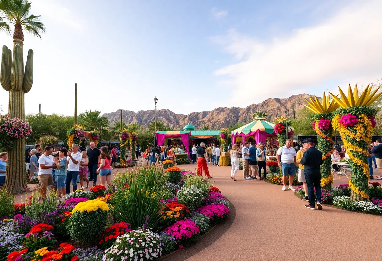 Attendees enjoying the Phoenix garden events in February 2026