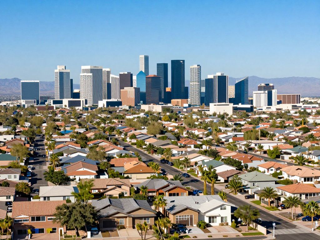 Modern residential neighborhood in Phoenix, Arizona