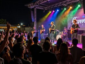 Crowd enjoying a live concert in Phoenix, Arizona