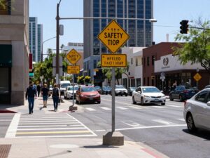 Busy intersection in Phoenix focused on traffic safety