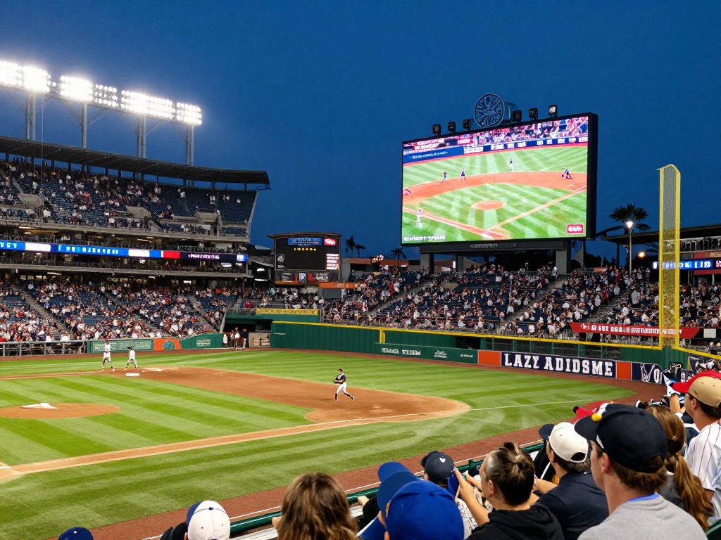 Fans at Sun Devil Baseball Stadium during a game broadcast