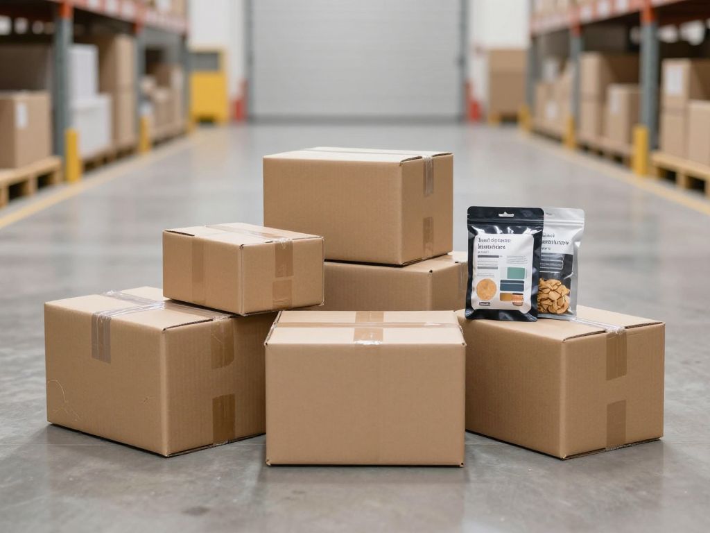 Close-up of merchandise and shipping boxes in a warehouse, representing the impact of the Supreme Court's tariff ruling on Phoenix AZ businesses.