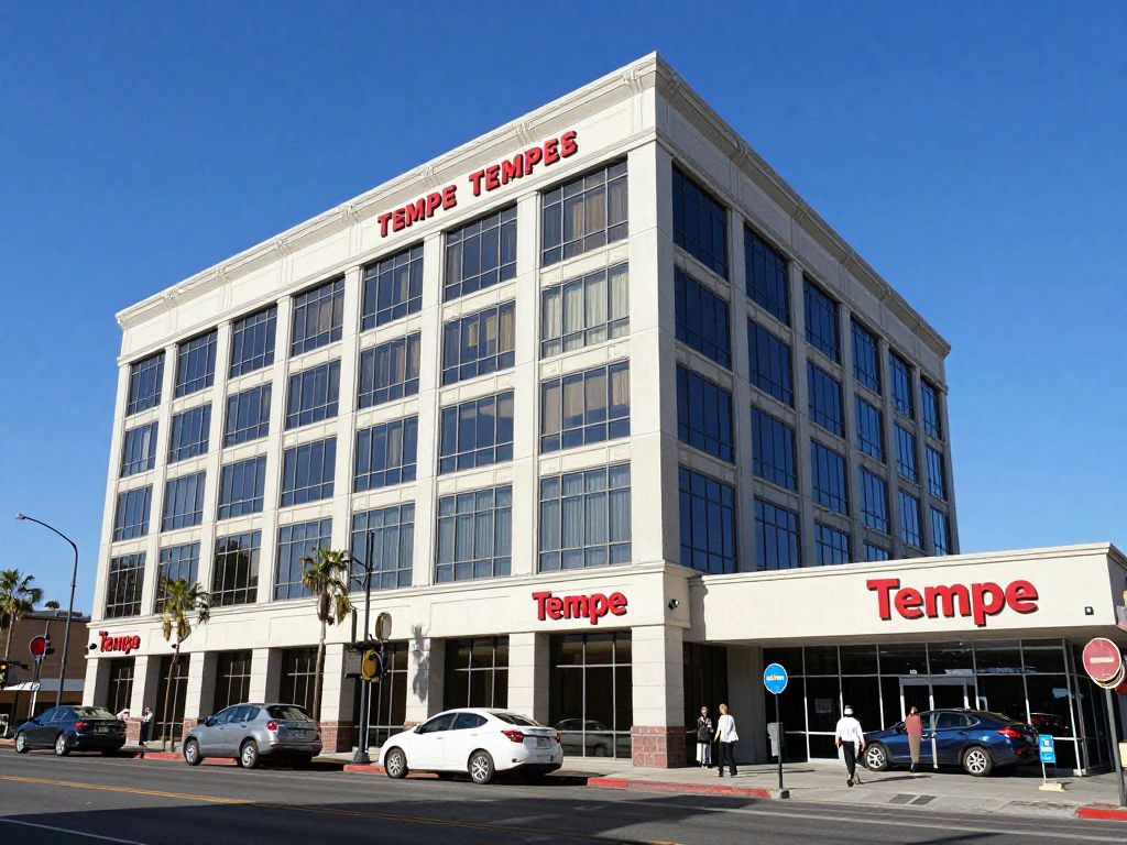 Busy office building in Tempe, Arizona showcasing commercial real estate success