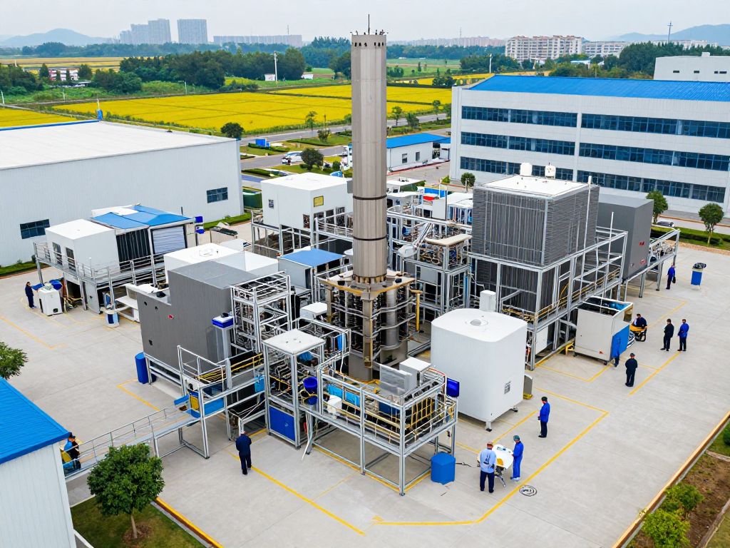 Aerial view of TSMC semiconductor manufacturing site in Phoenix, Arizona