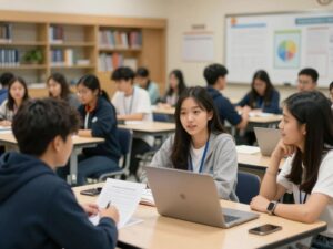 Students participating in health programming discussions at the University of Arizona
