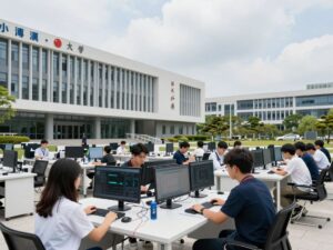 Students working on high-tech projects at the University of Arizona