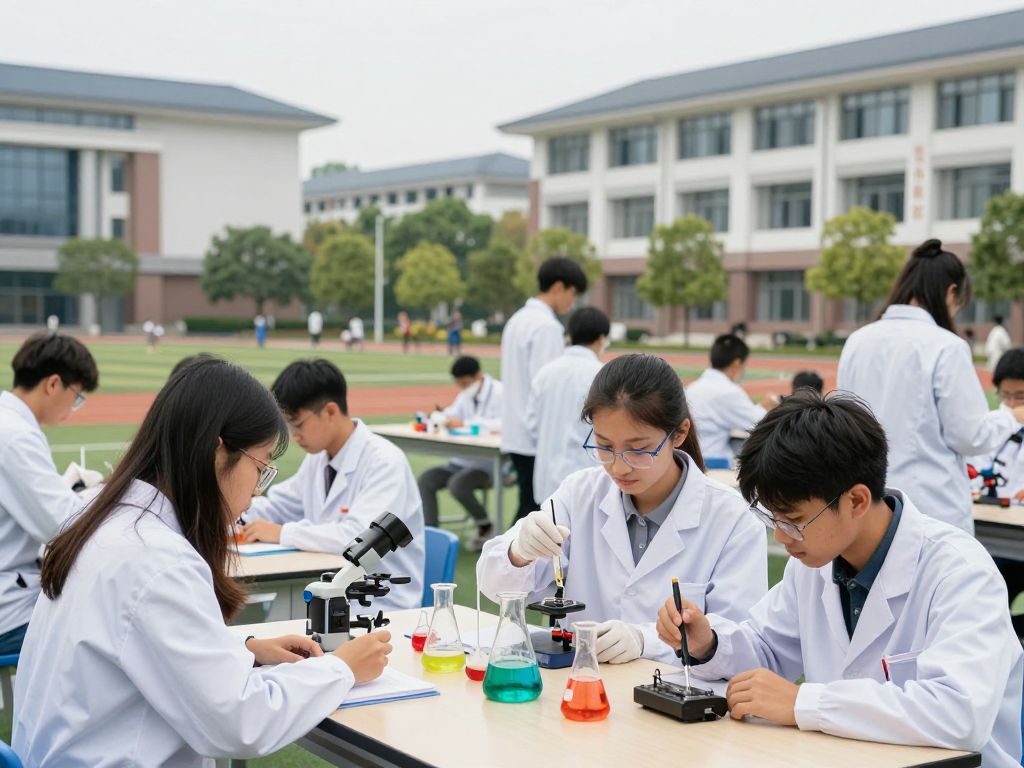 Students at the University of Arizona College of Science engaged in research activities.